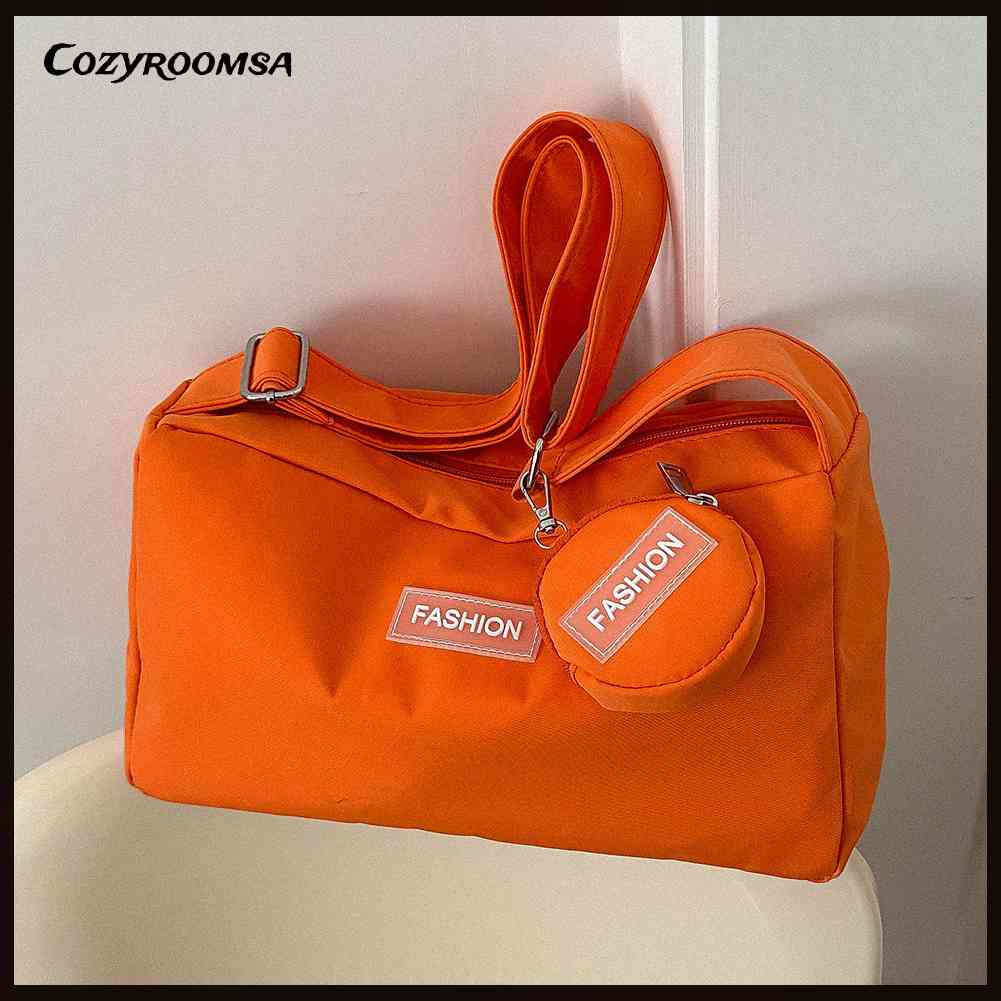 Túi Đựng Tiền Xu Phong Cách Harajuku Bằng Vải Oxford Có Khóa Kéo Cho Nữ