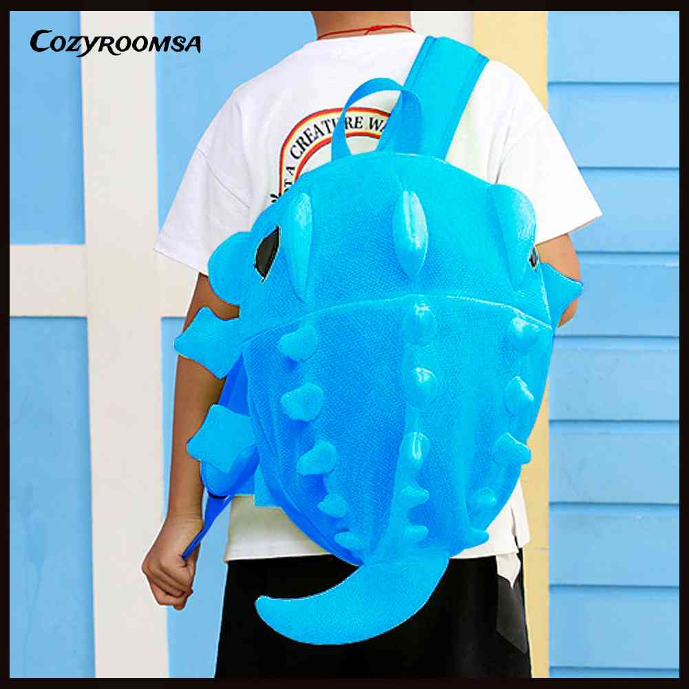 Ba Lô Khủng Long Hoạt Hình 3D Đáng Yêu Cho Bé