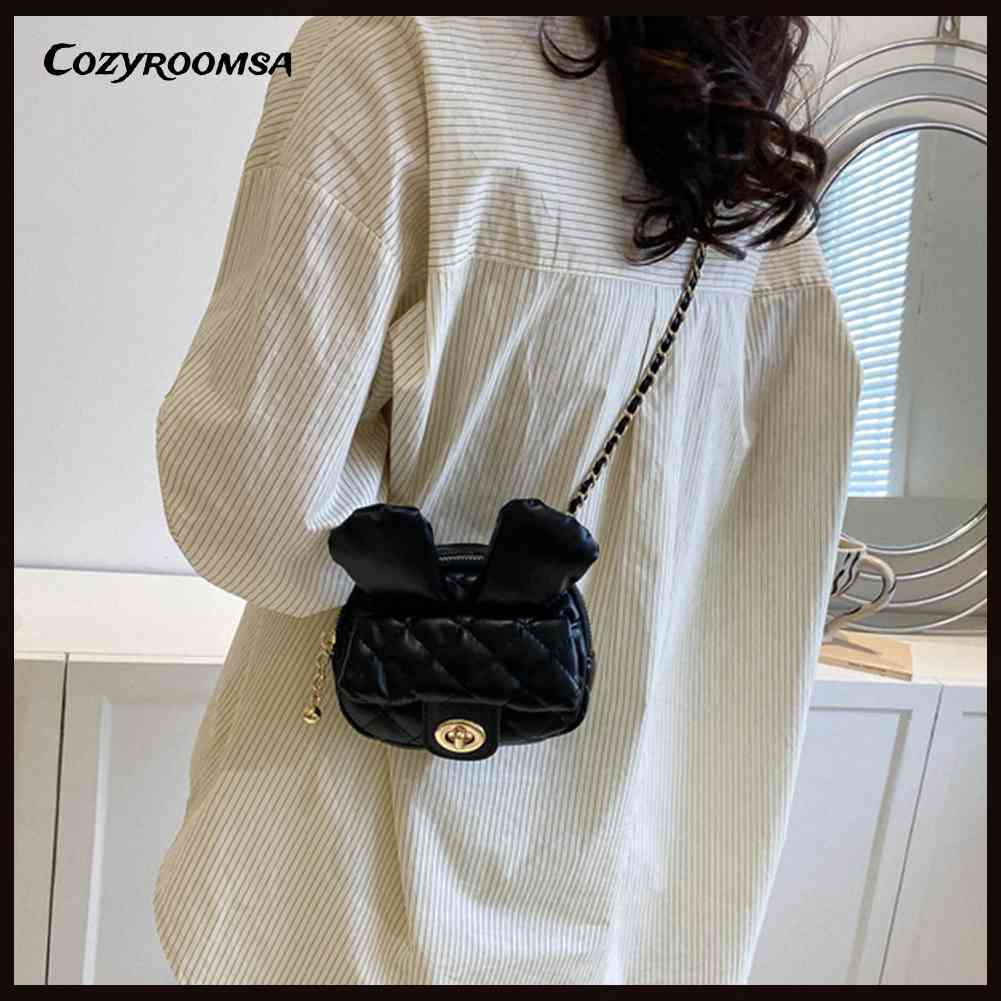 Túi Đeo Chéo Tai Thỏ Dễ Thương Cho Nữ