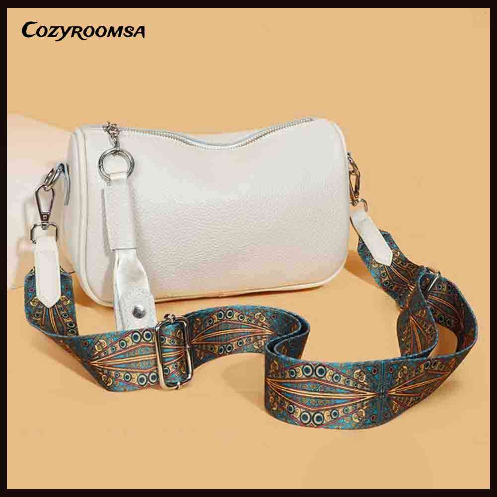 Túi Da Bò Đeo Chéo Thanh Lịch Dành Cho Nữ