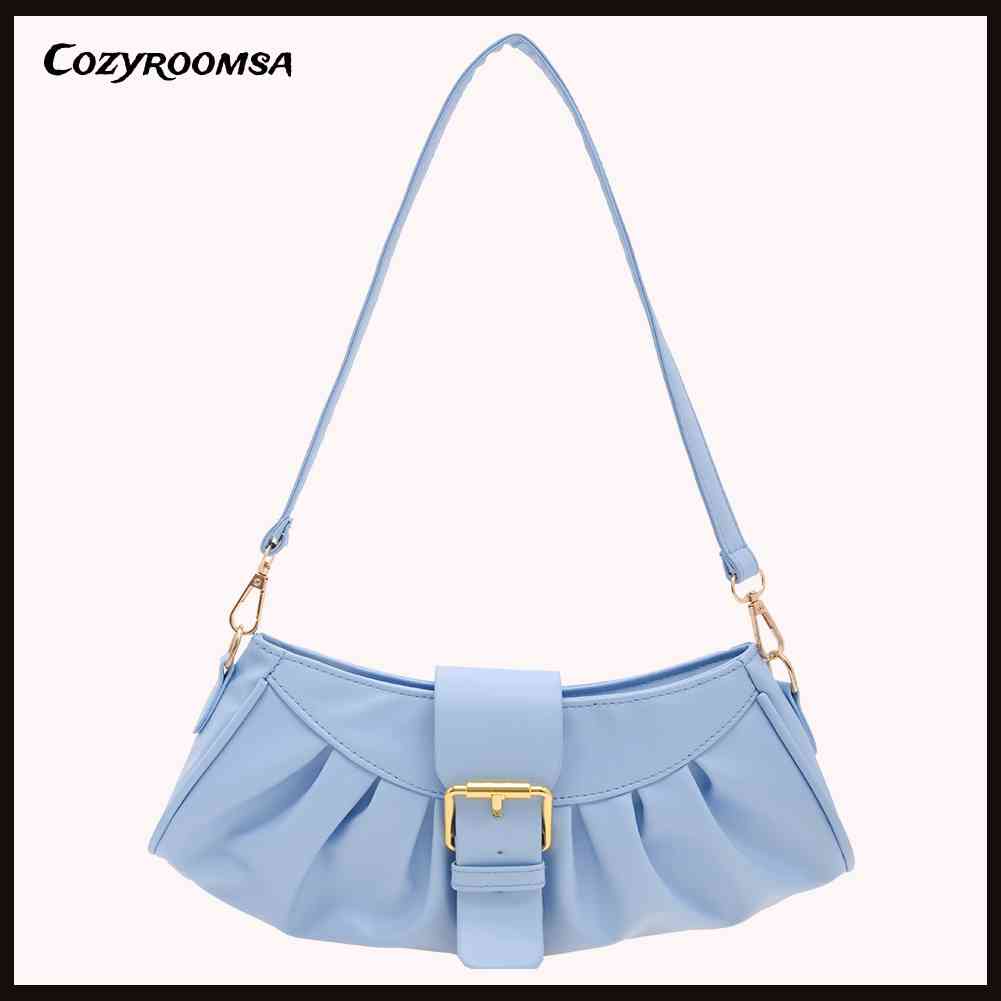 Túi Xách Da PU Màu Trơn Thời Trang Cho Nữ