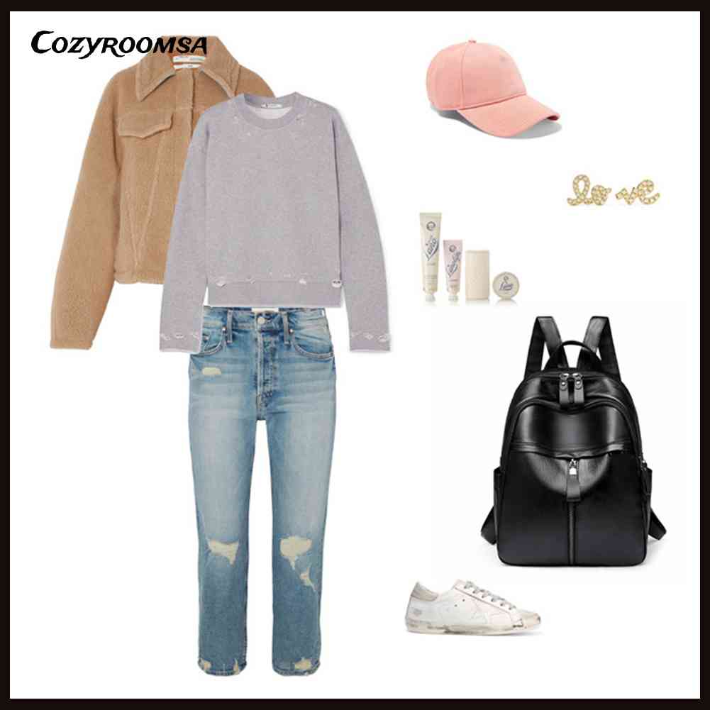 Ba Lô Da PU Mềm Mại Thiết Kế Đơn Giản Thời Trang Cho Nữ