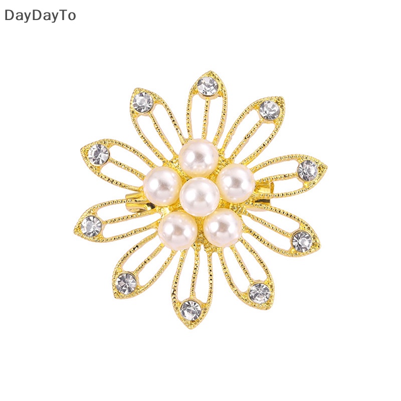 Ghim Cài Áo Hình Hoa Đính Ngọc Trai Nhân Tạo Thời Trang Cho Nữ