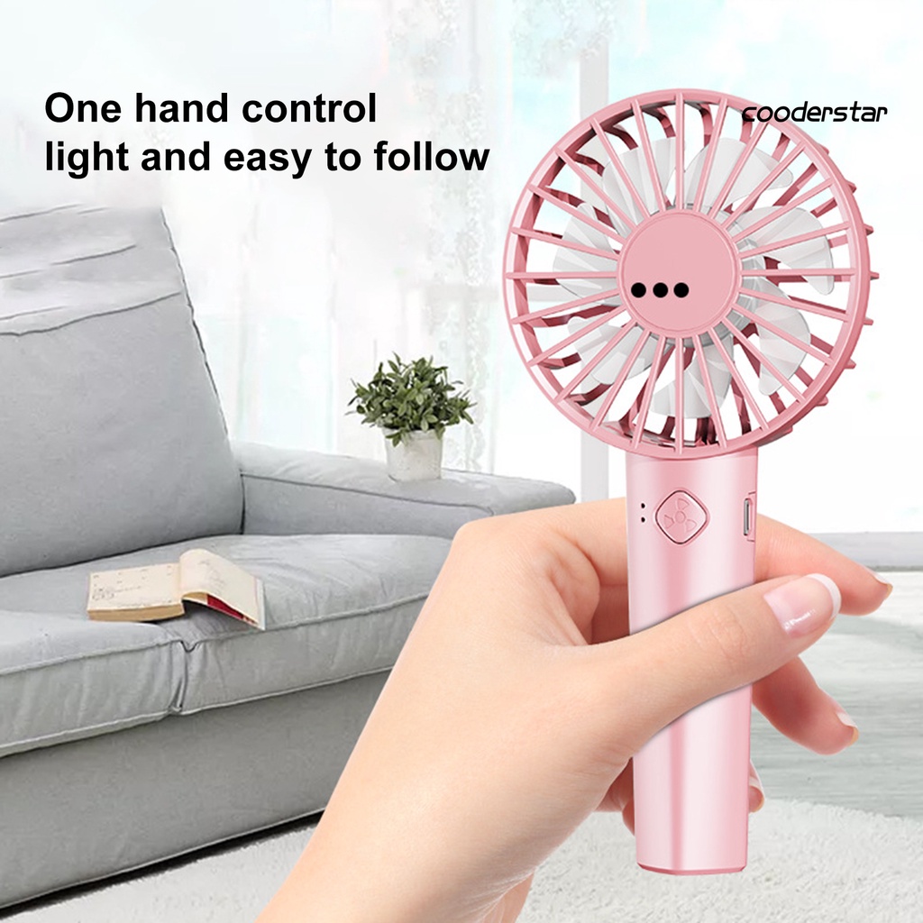 1 Bộ Quạt Mini 600mAh 3 Cánh 7 Cánh Có Thể Sạc Lại Tiện Dụng