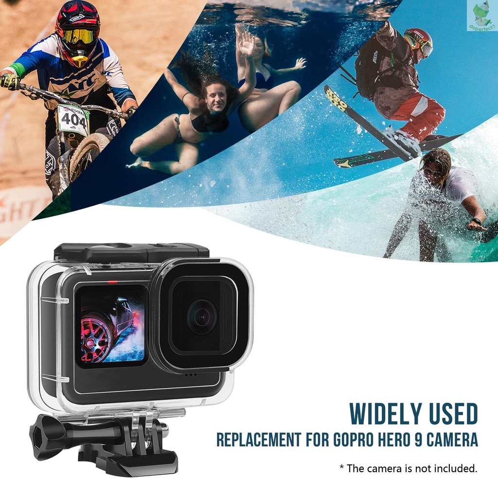 Action Camera Waterproof Case + Red Pink Purple Filter Set Replacement for   9   10 Diving Surfing Snorkeling   Came-6.5