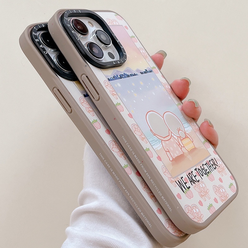 Ốp Điện Thoại Acrylic Cứng Chống Sốc Họa Tiết Hoạt Hình Cho iPhone14 / 13 / 12 / 11 / Pro / Max