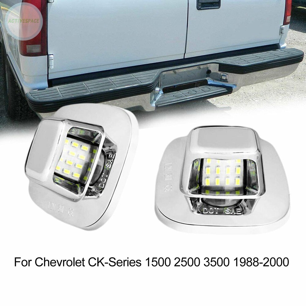 License Plate Lights 12 LED Car Accessories IP67 Waterproof White Light【Chevrolet】