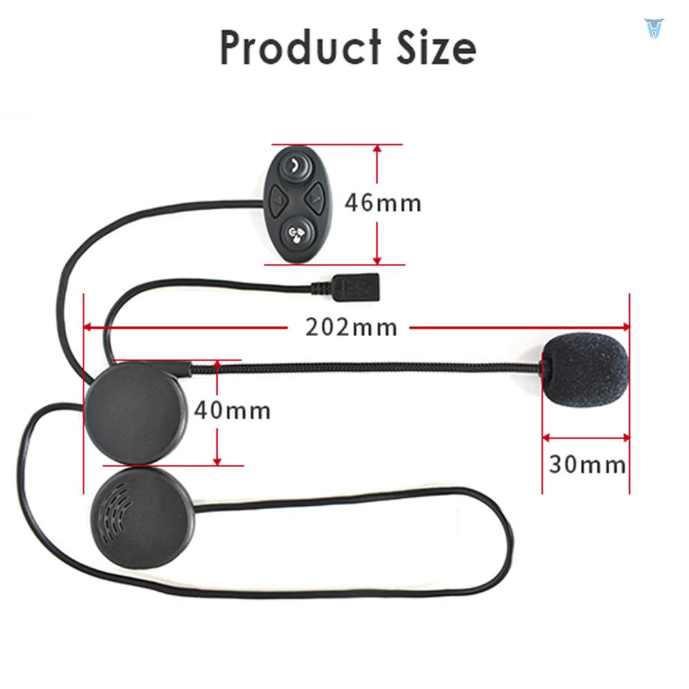 Bộ Tai Nghe Mũ Bảo Hiểm Yula) DK10 Bluetooth Không Dây Khoảng Cách 10M Kèm Mic Cho Xe Mô Tô