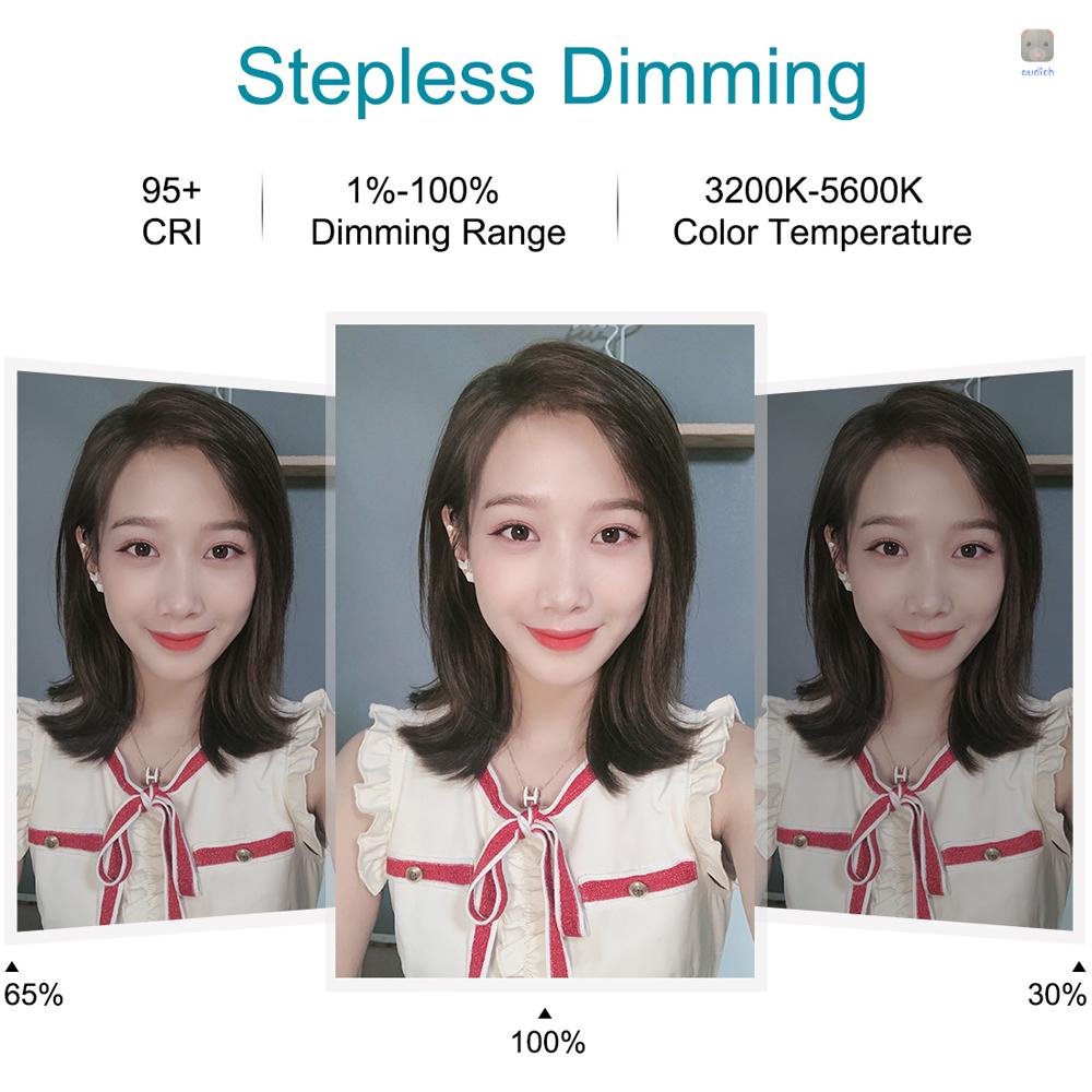 Puluz Vòng Đèn LED Tròn 6.2 inch 160mm USB 10 Chế Độ Điều Chỉnh Được 8 Màu RGBW + Giá Đỡ Ba Chân Để Bàn + Bi Lăn