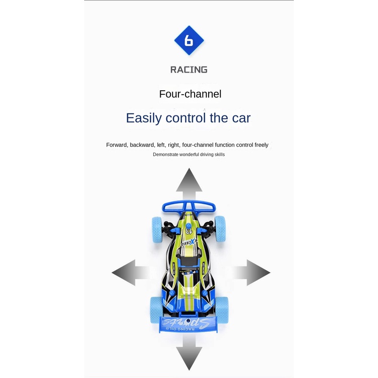 Đồ Chơi Xe Đua mini Điều Khiển Từ Xa Bốn Chiều Cho Bé Trai