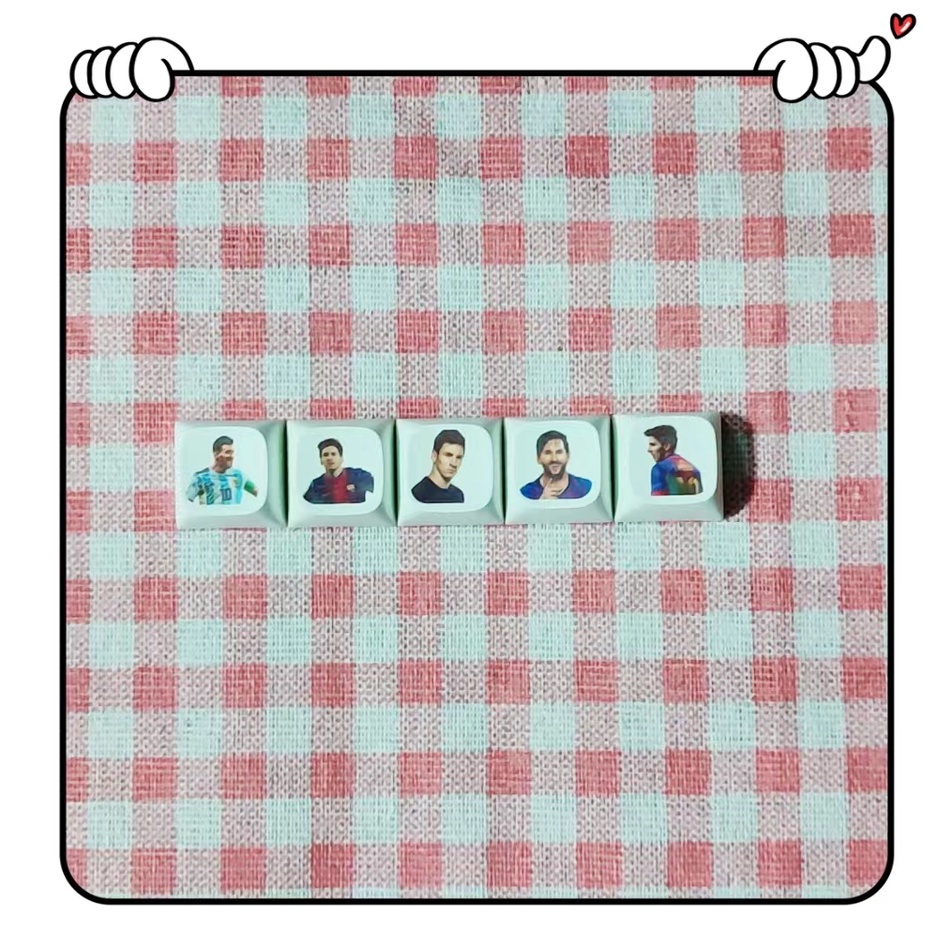 Bộ Phím Rời Hình Ngôi Sao Bóng Đá MESSI CRISTIANNO RONALDO YUB4