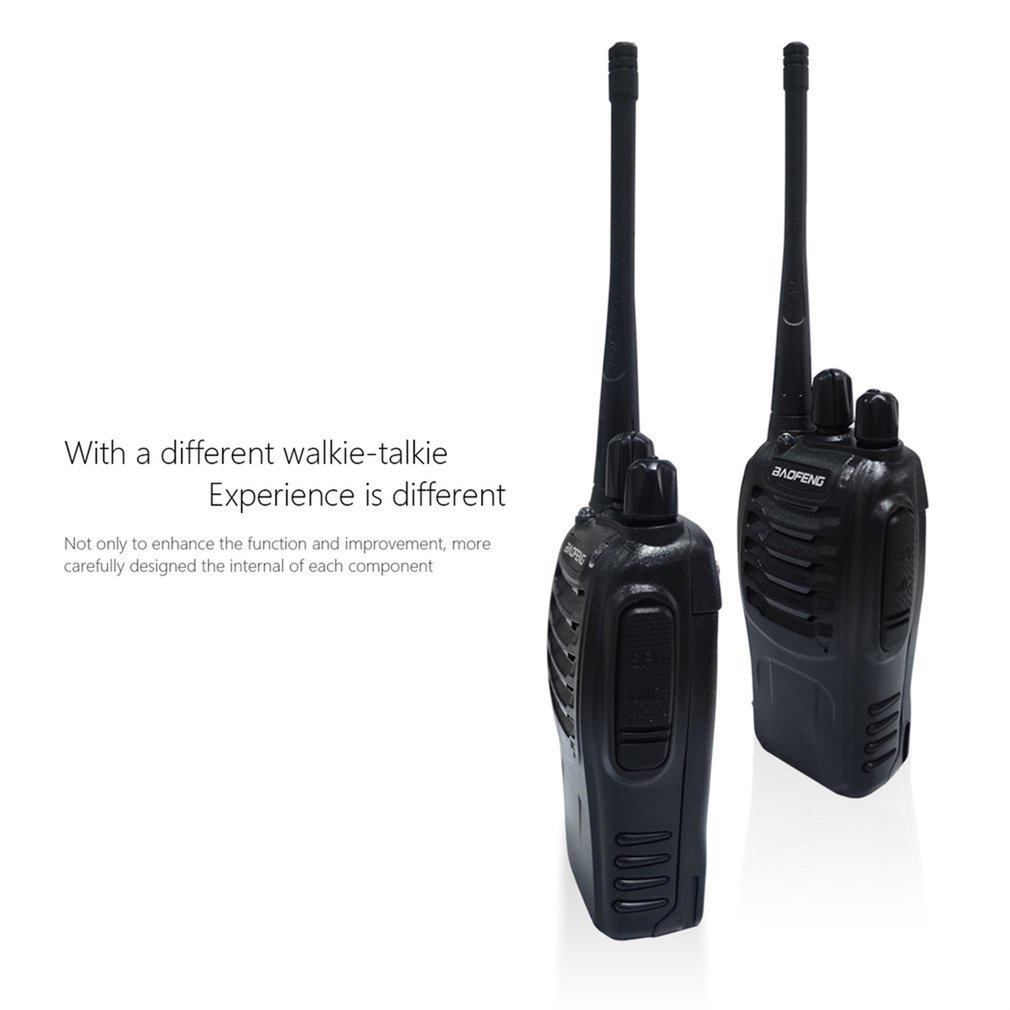 Rechargeable Walkie-Talkie For Baofeng Bf-888S Vhf/Uhf Fm Transceiver 400-470Mhz Flashlight 5W 16Ch With Headset 2-Way Radio [Q/7]