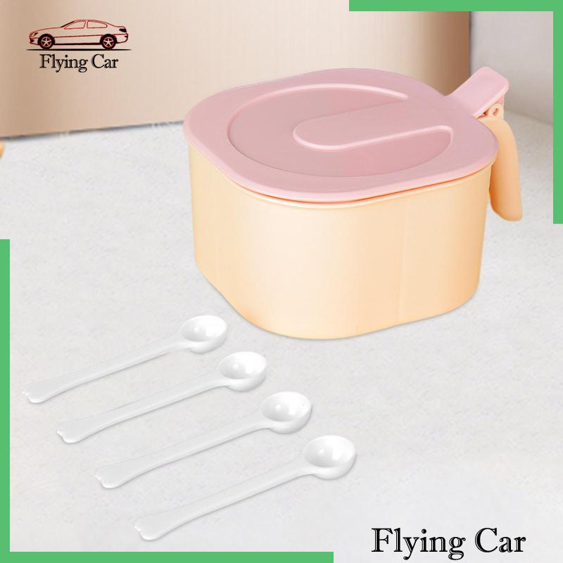 Set 2 Hộp Đựng Gia Vị 4 Ngăn Cho Nhà Bếp