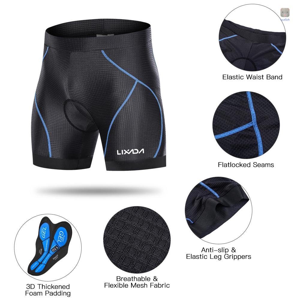 Quần Short Có Đệm 3D Chống Trượt Đi Xe Đạp Cho Nam Lixada