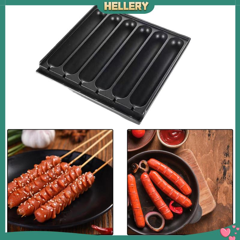 Chảo Nướng Xúc Xích Bằng Hợp Kim Nhôm Tiện Dụng