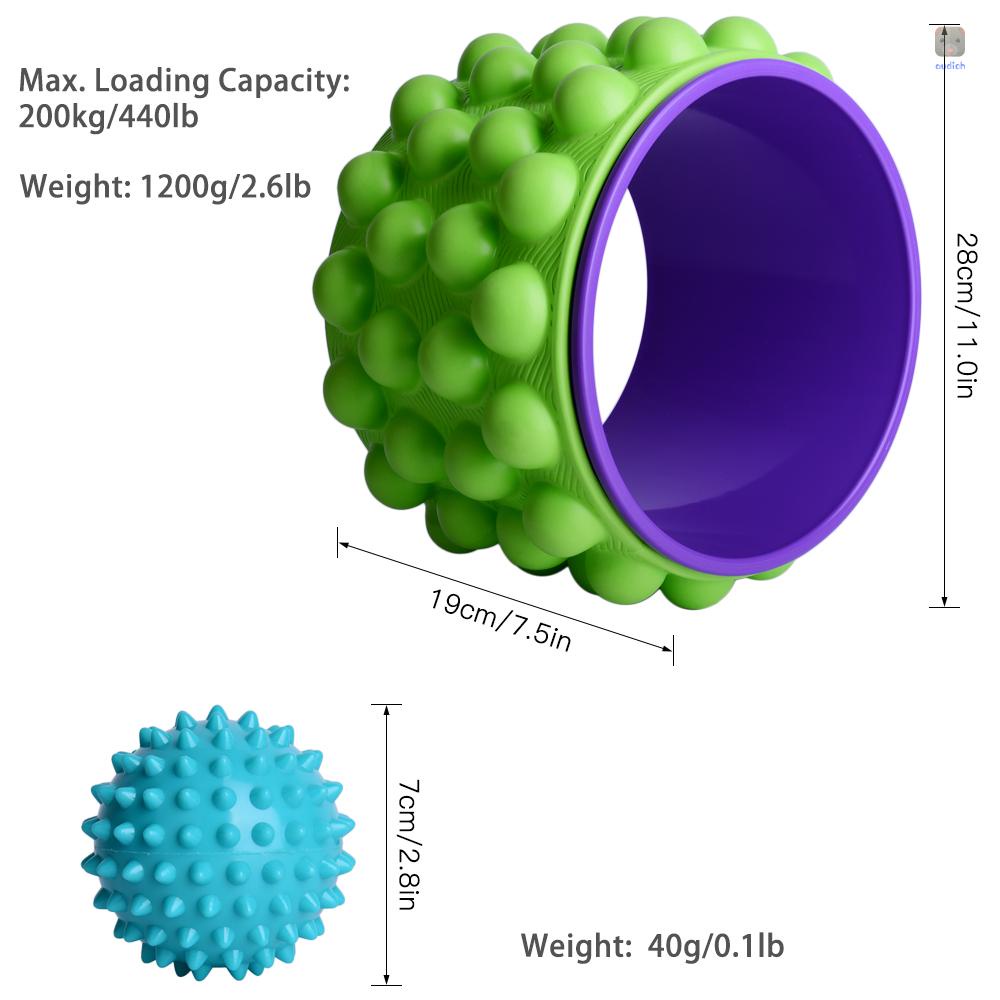 Bánh Xe Lăn Mát Xa Giảm Đau Lưng 2 Trong 1