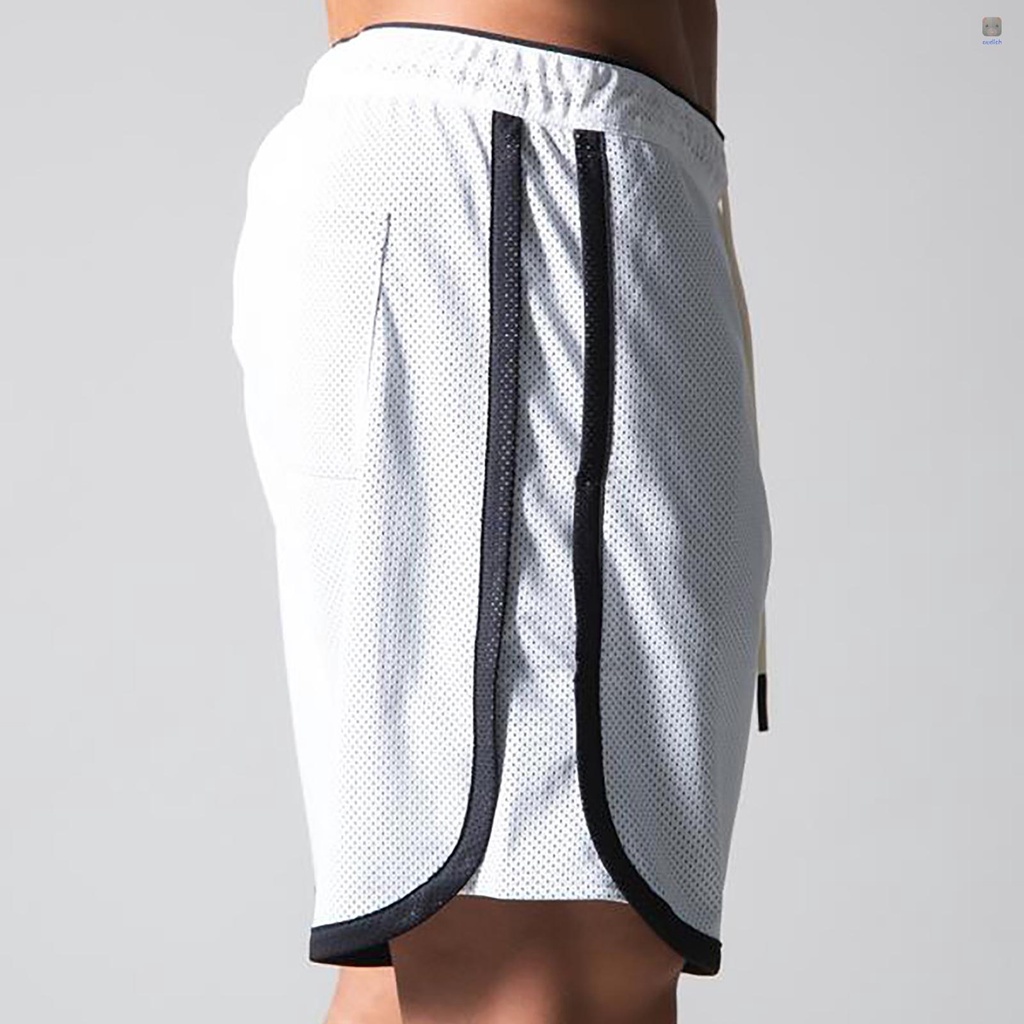 Quần Short Thể Thao Ống Rộng Phối Túi Chất Liệu Co Giãn Nhanh Khô Thời Trang Cho Nam
