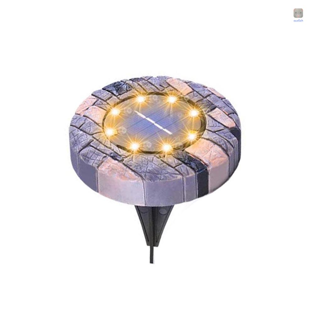 1 Đèn Led 8 Bóng IP65 Năng Lượng Mặt Trời Chống Thấm Nước Trang Trí Lối Đi Sân Vườn