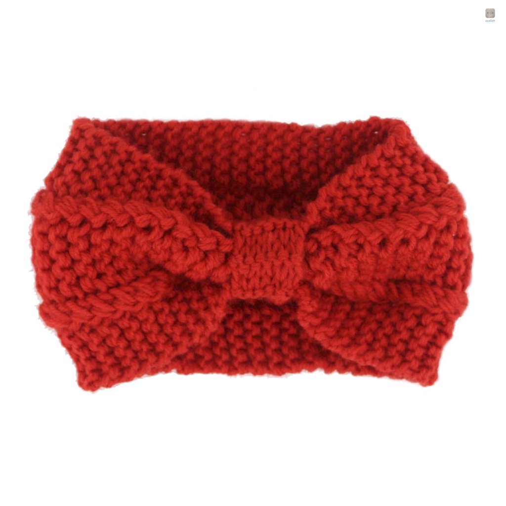 Băng Đô Len Giữ Ấm Tai Màu Trơn Thắt Nơ Thời Trang Cho Nữ #3