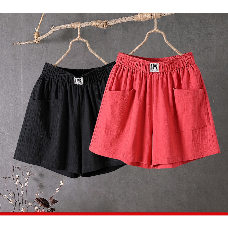 Quần Short Nữ Ống Rộng Chất Liệu Cotton C10673 Size 40-80KG