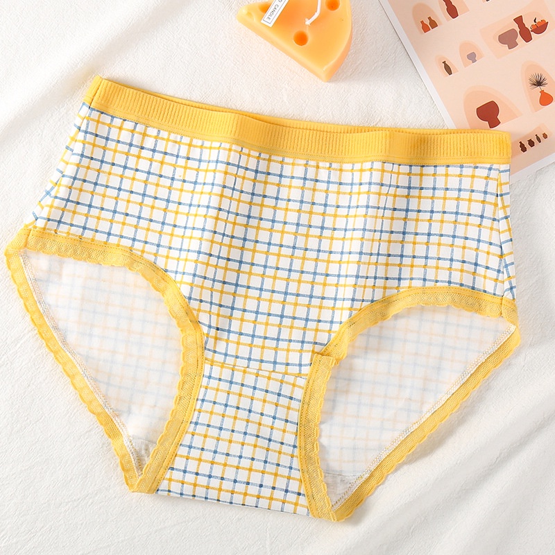Quần Lót Cotton Thoáng Khí In Họa Tiết Quả Dứa Dễ Thương Phong Cách Hàn Quốc Cho Nữ Sinh Trung Học
