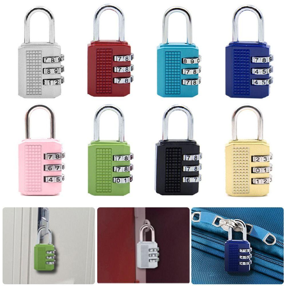 LANSEL Ổ Khóa Mật Khẩu 3 Chữ Số Tiện Dụng Cho Ba Lô Du Lịch