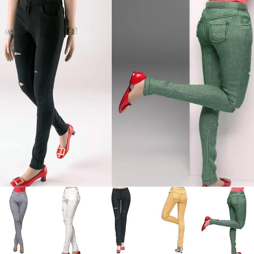 YNATURAL Quần Jean Dài Thời Trang Cho Búp Bê Tỉ Lệ 1 / 6