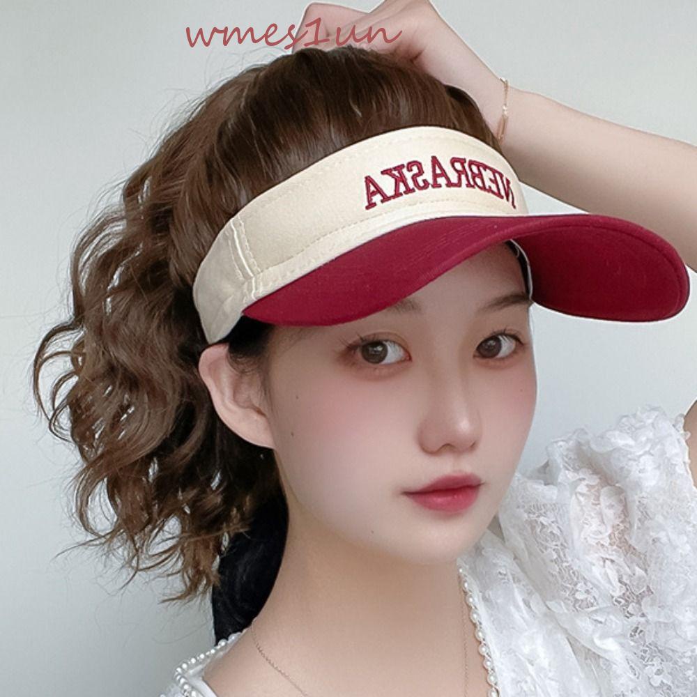 Mũ Lưỡi Trai Màu Đen Bằng Sợi Tổng Hợp Chất Lượng Cao Thời Trang Đi Biển Mùa Hè Chịu Nhiệt Tốt WMES15H