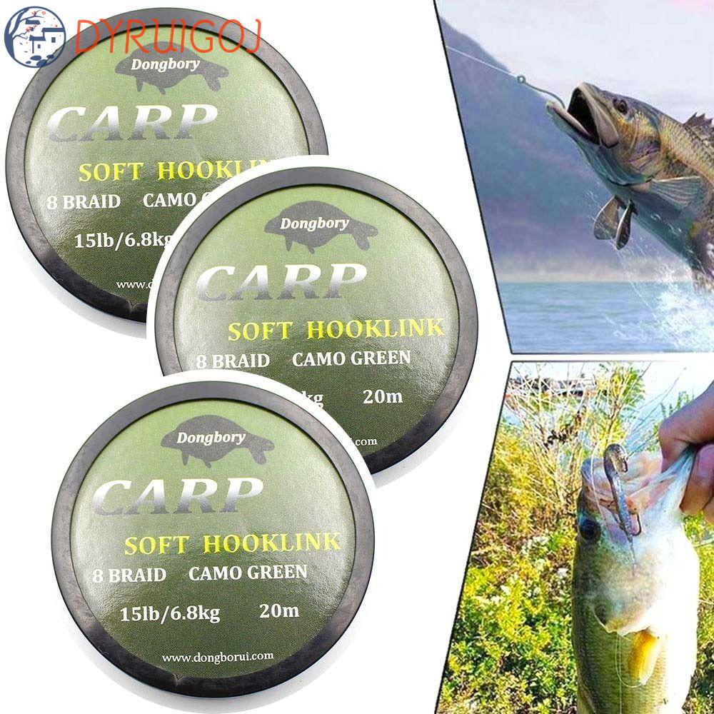 Cuộn Dây Câu Cá Sợi Bện Màu Nâu / Xanh Lá Cây Chuyên Dụng Chất Lượng Cao