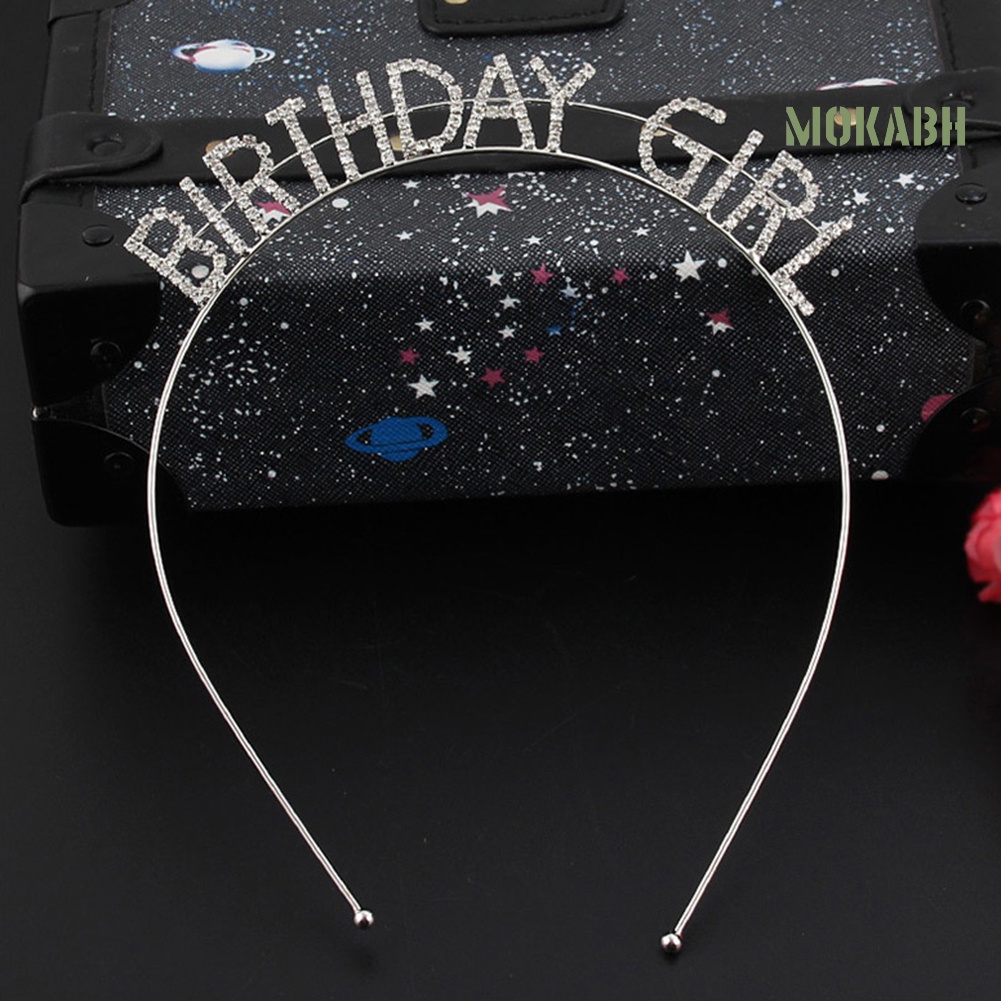 Băng Đô Hình Vương Miện Bằng Kim Loại Đính Đá Lấp Lánh