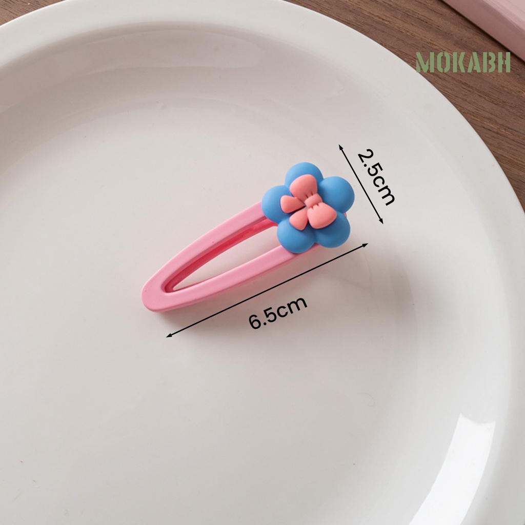 Kẹp Tóc Trang Trí Hoa / Gấu Màu Kẹo Ngọt Phong Cách Hàn Quốc Dễ Thương Cho Nữ