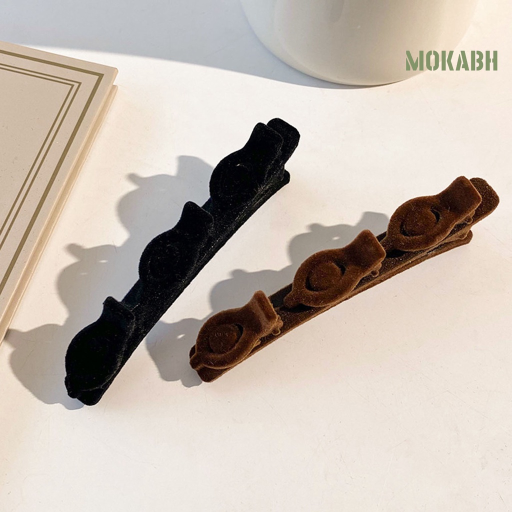 Kẹp Tóc Hai Lớp Thanh Lịch Phong Cách Hàn Quốc