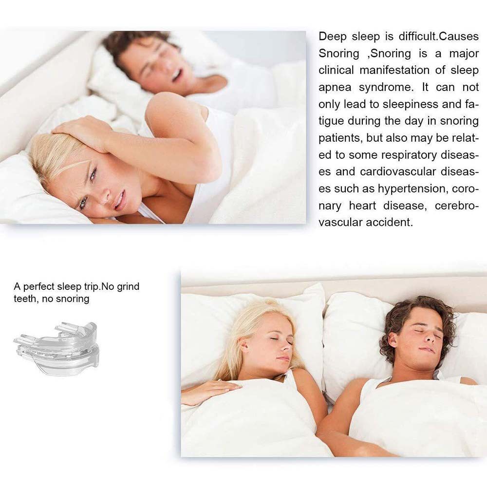 Snore Eliminator Multi-Adjustable Anti Snoring Mouth Guard | Bruxism Sleep Aid Mouthpiece
