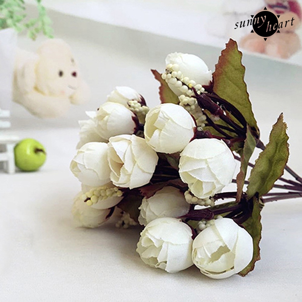 Bó Hoa Hồng Nhân Tạo Ngọt Ngào Bằng Vải 15 Bông 1 Cái