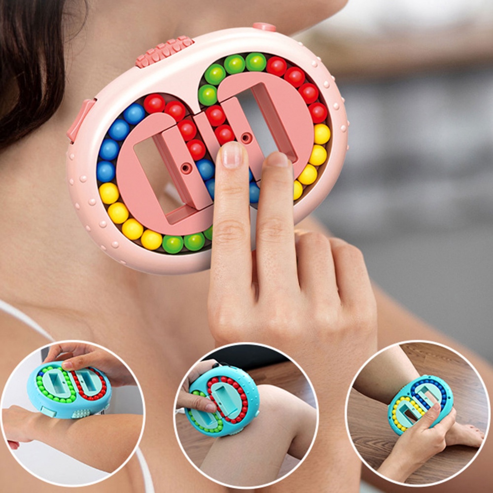 Đồ Chơi Khối Rubik Dạng Hạt Đậu Xoay Cầm Tay Giảm Căng Thẳng Cho Trẻ Em Và Người Lớn