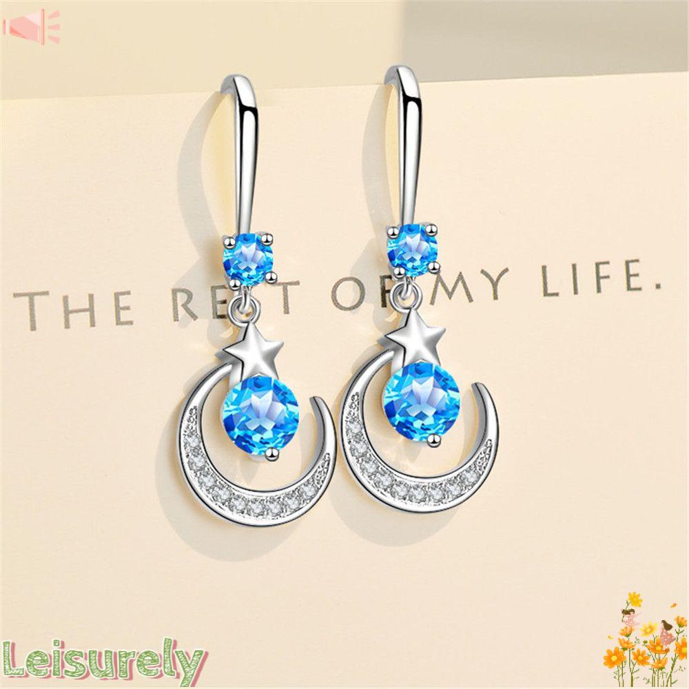 Khuyên Tai Lủng Lẳng Sáng Tạo Phong Cách Hàn QuốcMặt Dây Chuyền Đính Đá Hình Bông Hoa