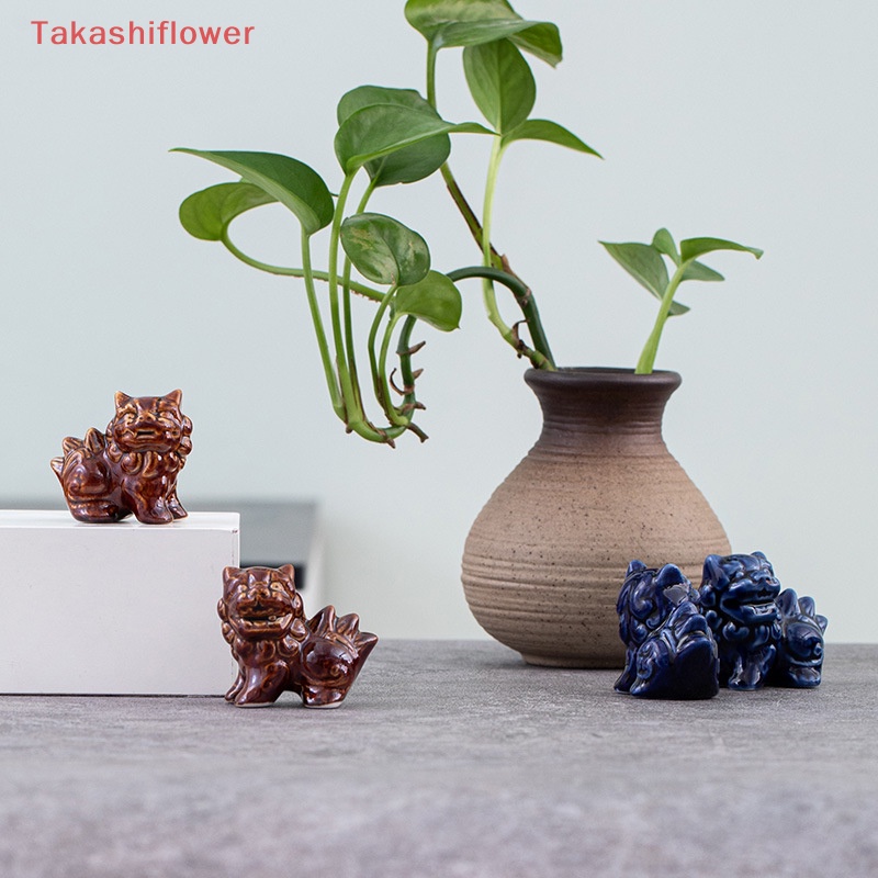 (Takashiflower) 1 Cặp Giá Đỡ Muỗng Nĩa Bằng Gốm Hình Pixiu Linh Vật Nhỏ Trang Trí Bàn Ăn Nhà Hàng