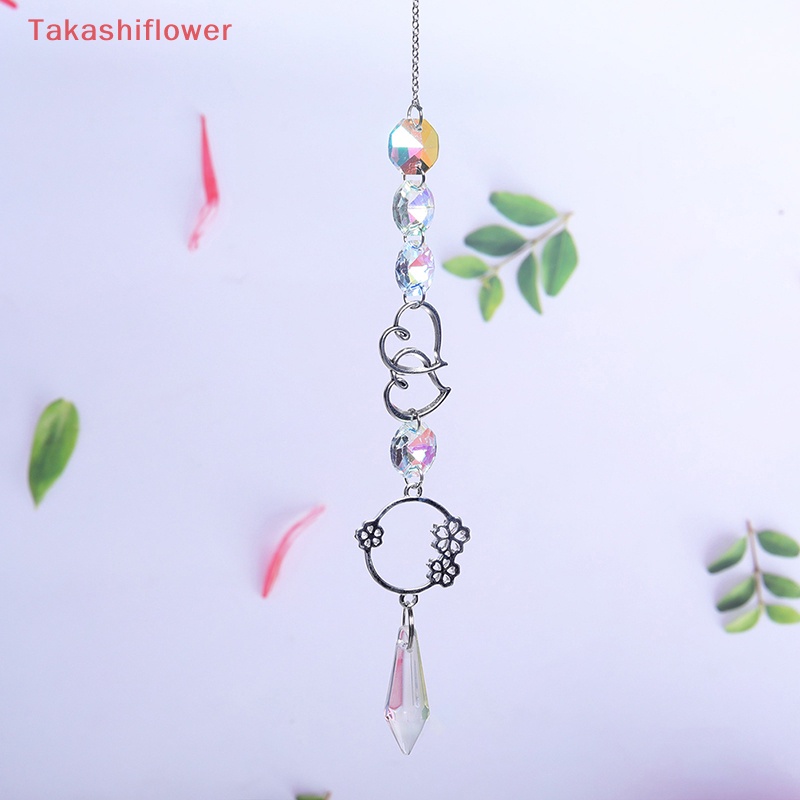 Dreamcatcher Hình Mặt Trăng Mặt Trời Đính Pha Lê Trang Trí Phòng Ngủ / Sân Vườn