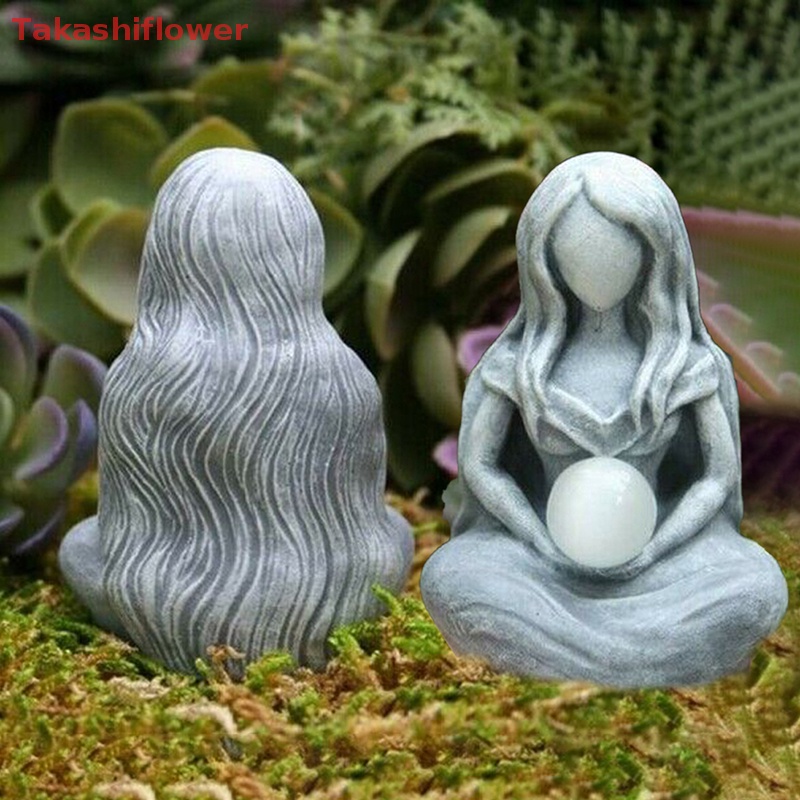 Mô Hình Nữ Thần Mặt Trăng Bằng Nhựa Resin Trang Trí Nội Thất