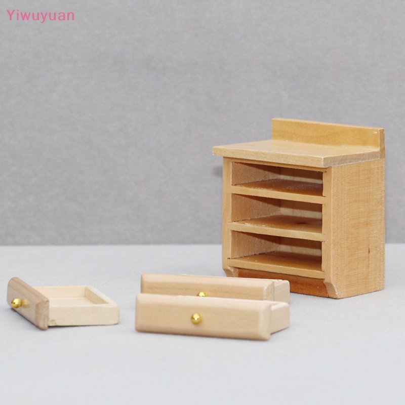 Ngăn Kéo Đựng Đồ Dùng Phòng Ngủ / Tủ Chạn Trang Trí Nhà Búp Bê Tỷ Lệ 1: 12 Mới