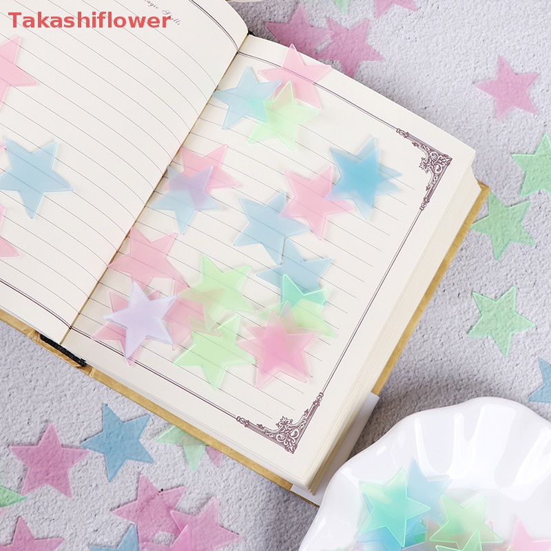 (Takashiflower) Set 100 Ngôi Sao 3D Dạ Quang Dán Tường Trang Trí