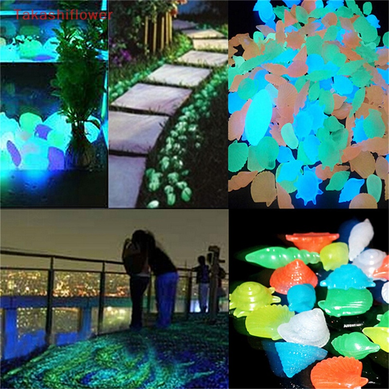 Bộ 10 Vỏ Sò Dạ Quang Trang Trí Bể Cá