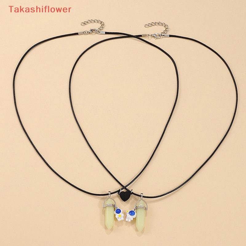 Vòng cổ Da Mặt Hình Lục Giác Phản Quang Thời Trang Cho Cặp Đôi