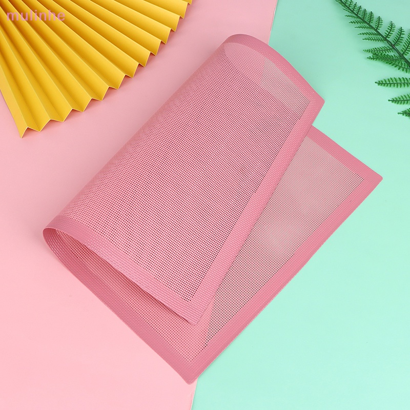 1 Thảm Nướng Bằng Silicon Chống Dính Màu Hồng Có Thể Tái Sử Dụng