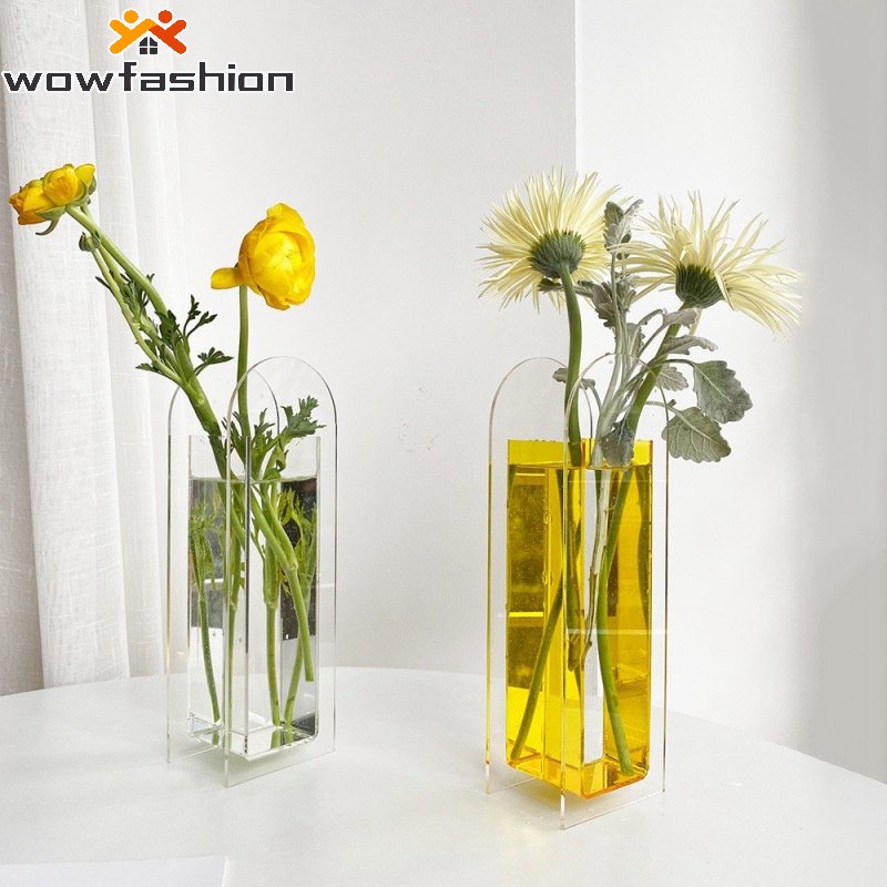 Nordic Acrylic Vase Creative Flower Vase Plant Hydroponic Vase Home Decoration