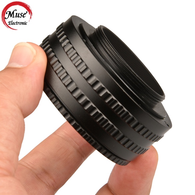 Ngàm Chuyển Đổi Ống Kính Máy Ảnh Macro M42 Sang M39 25mm-55mm Bằng Hợp Kim Nhôm