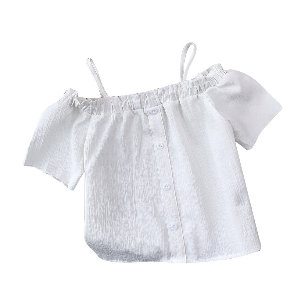BEAR LEADER Áo Hai Dây Màu Sắc Thời Trang Mùa Hè Xinh Xắn Cho Bé Gái 4-7 Tuổi