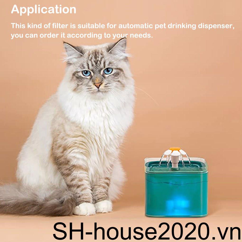 Bộ 4 Miếng Lọc Thay Thế Cho Đài Phun Nước Cho Thú Cưng