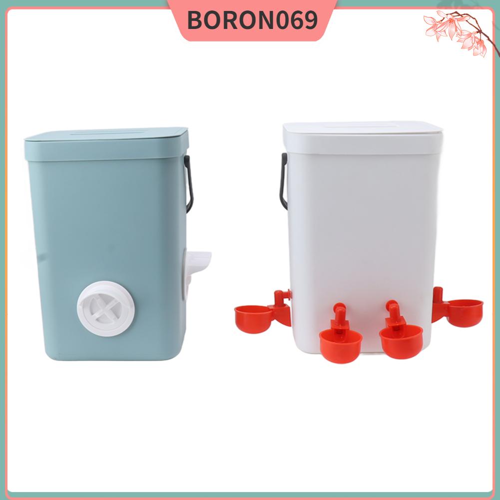 Boron069 Bộ cấp nước cho gà trung chuyển bình đựng thức ăn gia cầm chăn nuôi tự động