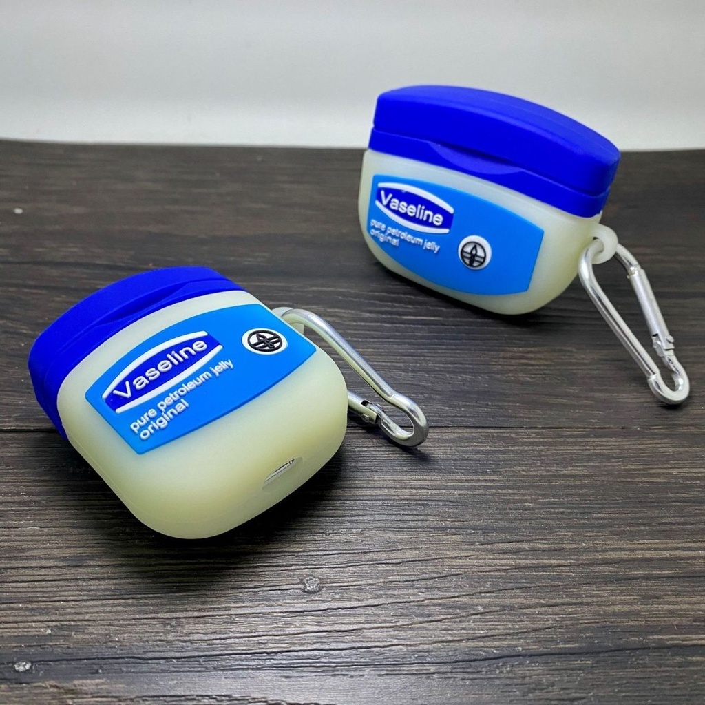 VASELINE Vỏ Bảo Vệ Hộp Sạc Tai Nghe Airpods 1 / 2 / 3 / Pro Bằng Silicon Hình Bình Hoa Độc Đáo